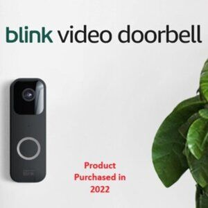 2022 Blink Video Doorbell, NWT in original shrink wrap— Two-way audio, HD video